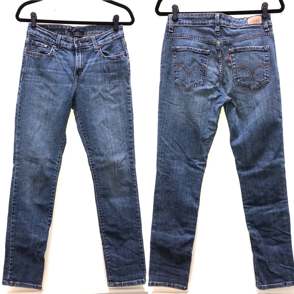 Levi’s mid rise skinny jeans